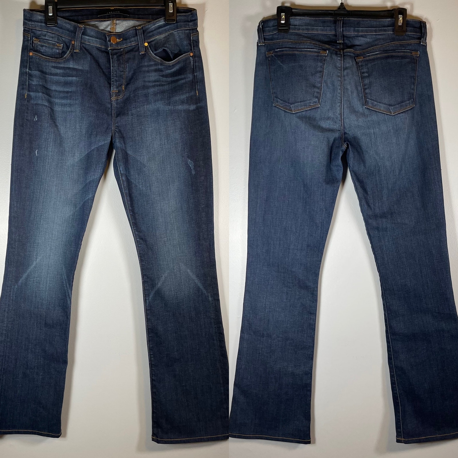 J Brand Bootcut Jeans Brooke Heartbreaker Denim Indigo Dark Wash Sz 30